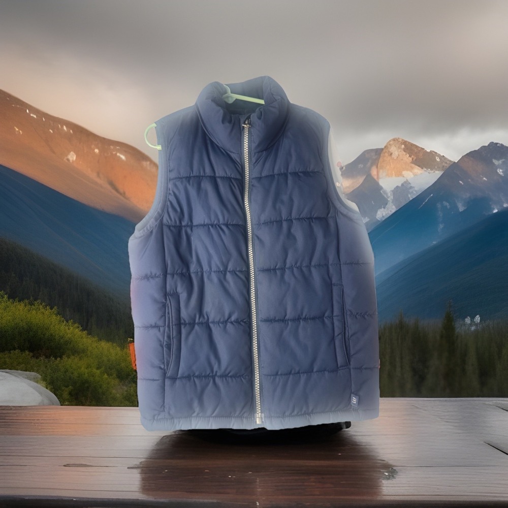 Gap Kids Puffer Vest Jacket Navy‎ Blue Cold Control
Zise Small 6-7